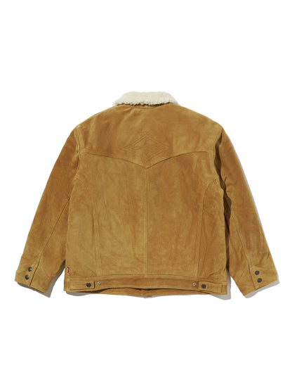 LEVI'S® LEATHER COLLECTION WESTERN SUEDE SHERPA TRUCKER JACKET