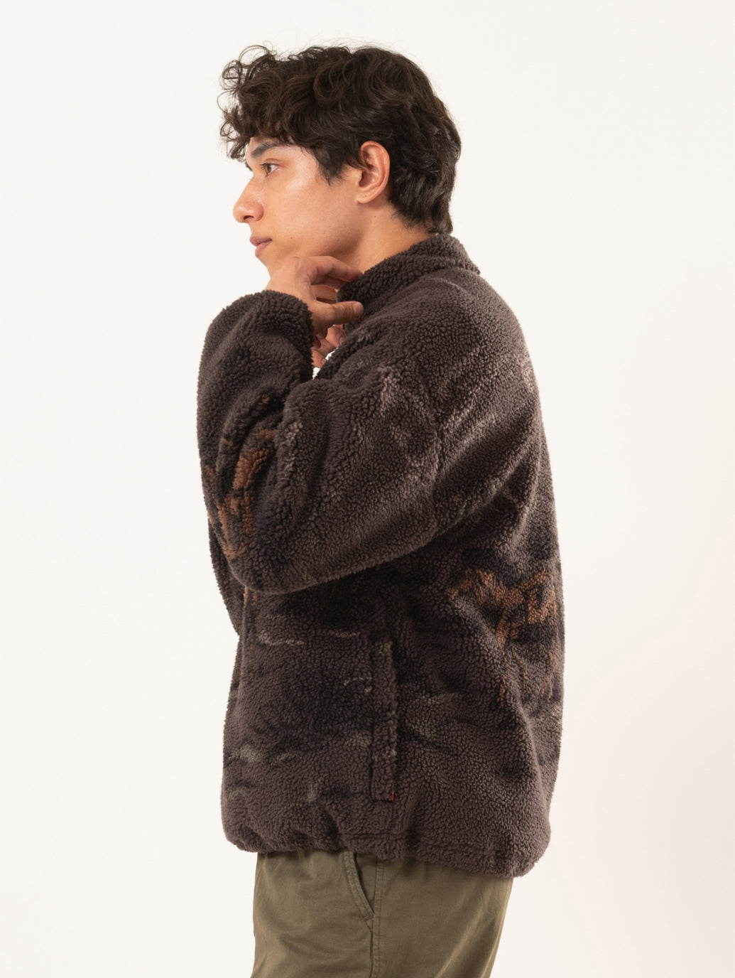 ハーフジップフリース