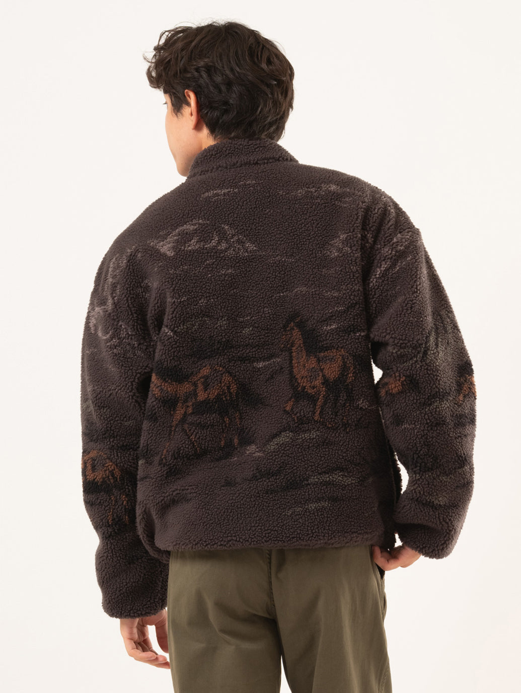 ハーフジップフリース