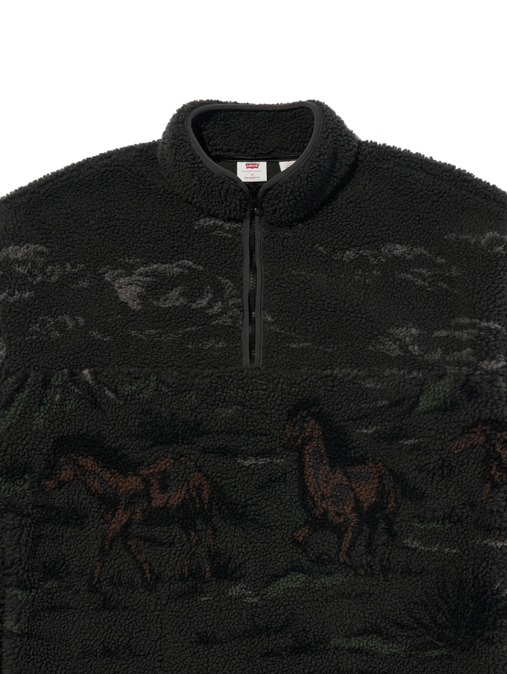 ハーフジップフリース