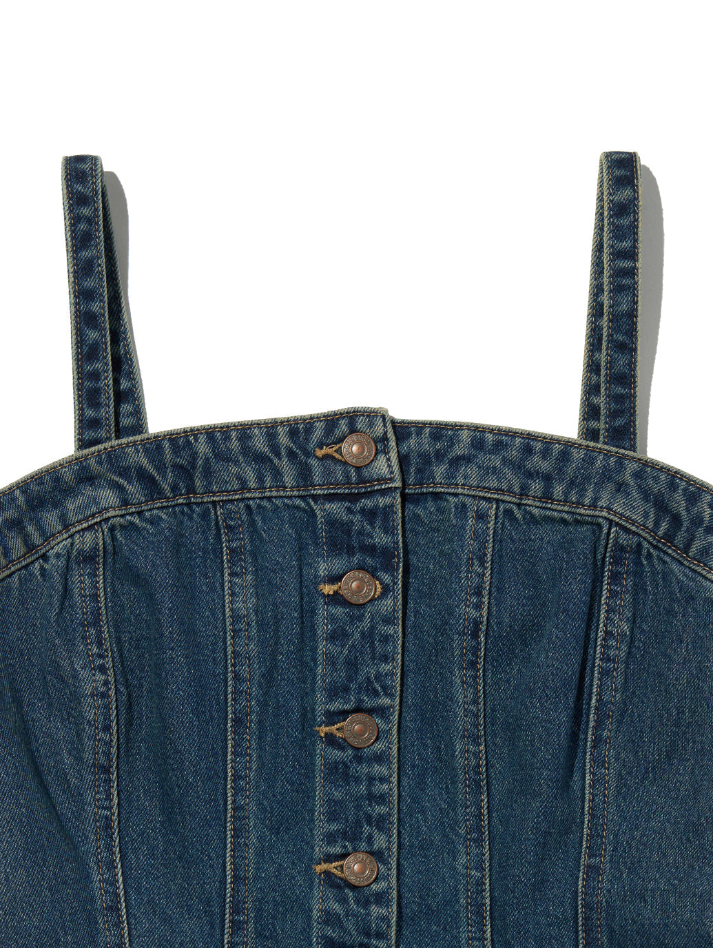 remake vintage Levi's デニム ビスチェ リーバイス LEVI'S SCULPTED デニム ビスチェ （Medium Indigo - Worn
