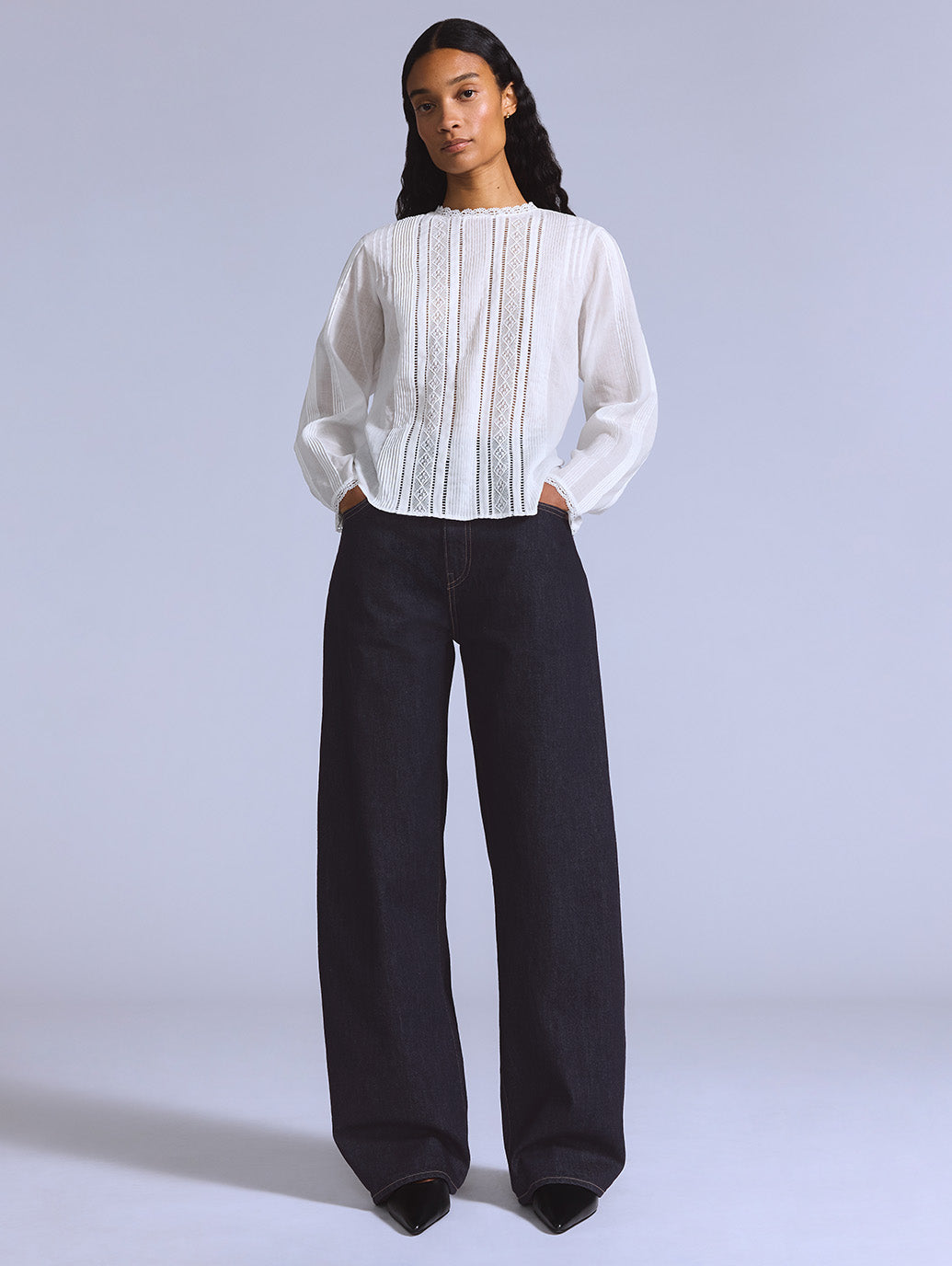 BLUETAB™ バレルジーンズ ダークインディゴ