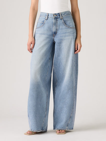 SUPER BAGGY バレルジーンズ ミディアムインディゴ