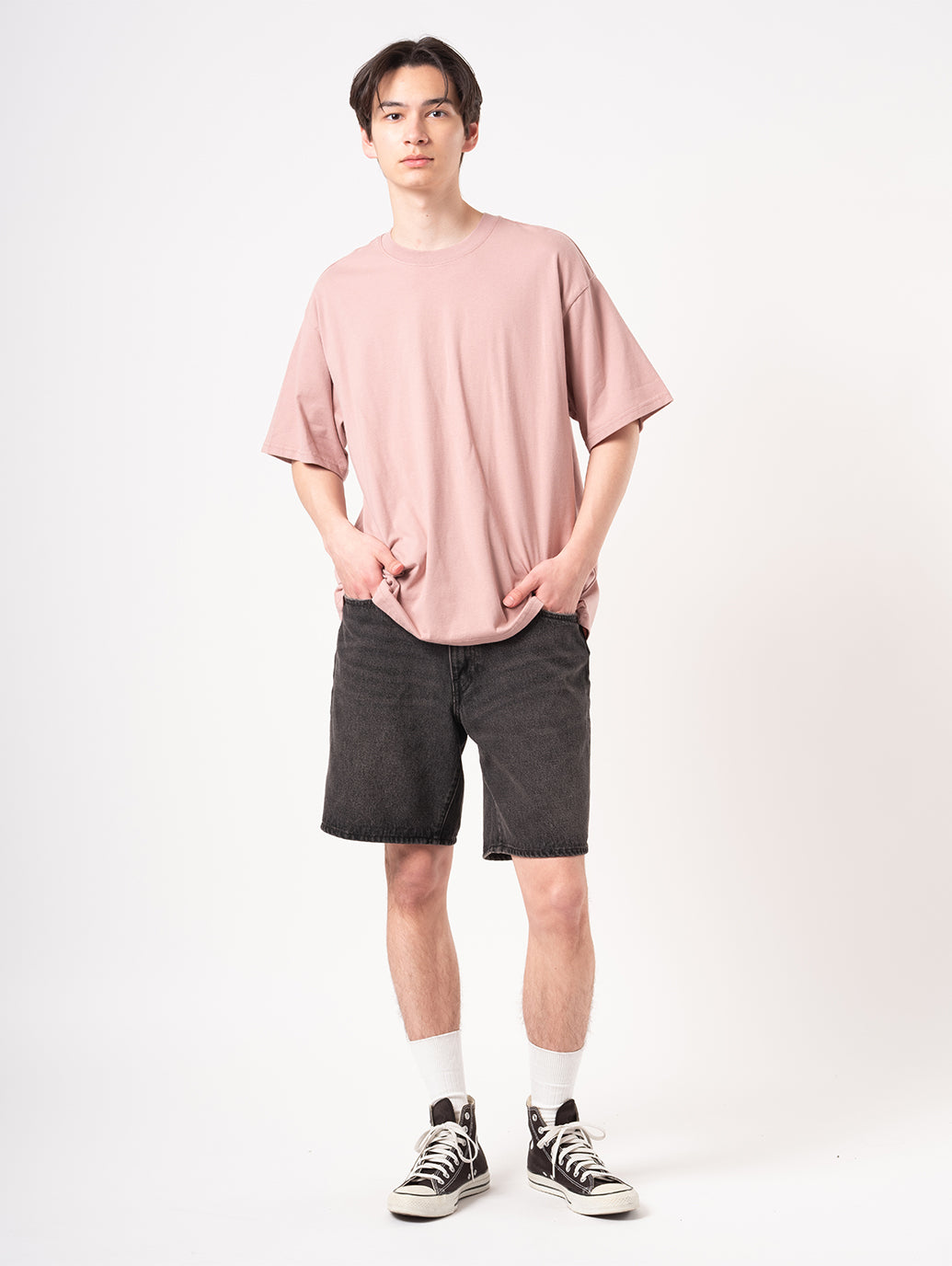 ボックスシルエット クロップド Tシャツ 