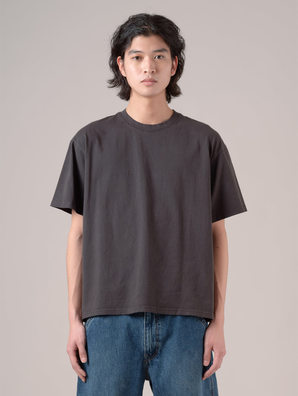 クロップド ショートスリーブ Tシャツ
