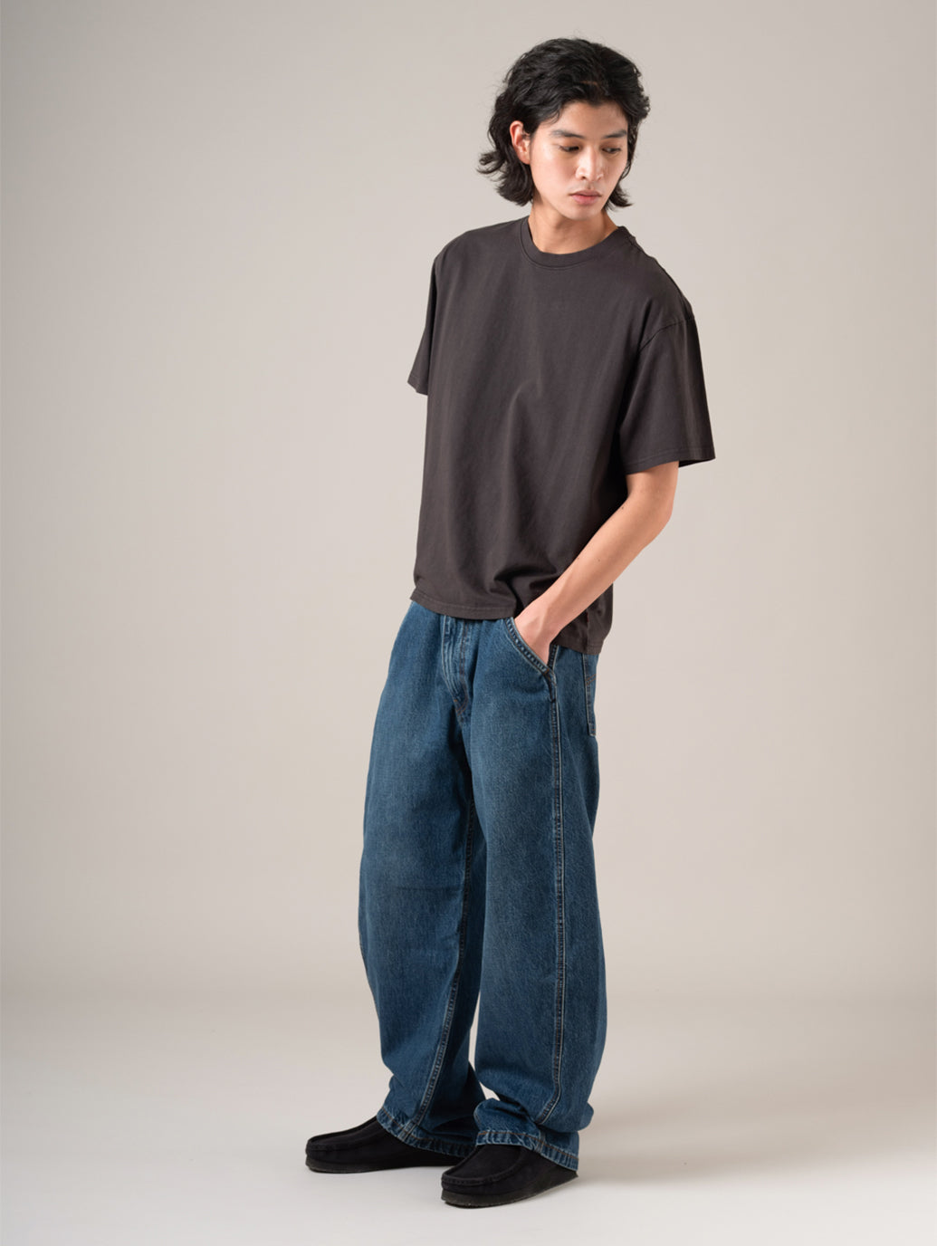 クロップド ショートスリーブ Tシャツ