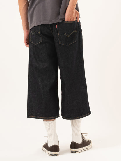 TWISTED BAGGY ジーンズ カプリ ダークインディゴ