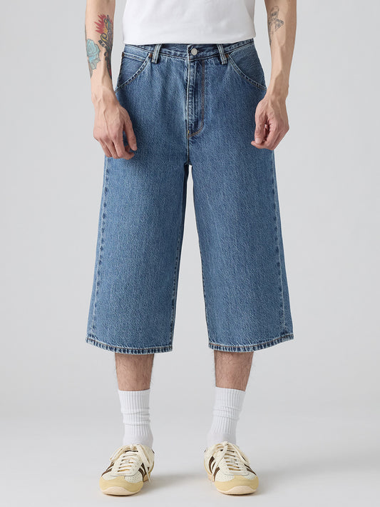 ツイステッド バギージーンズ カプリ ミディアムインディゴ