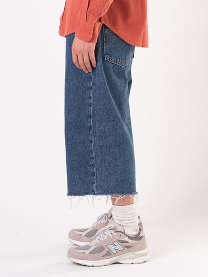 578™ バギージーンズ カプリ ミディアムインディゴ