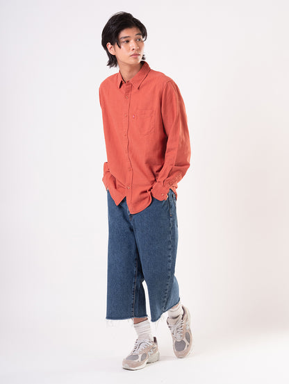 578™ バギージーンズ カプリ ミディアムインディゴ