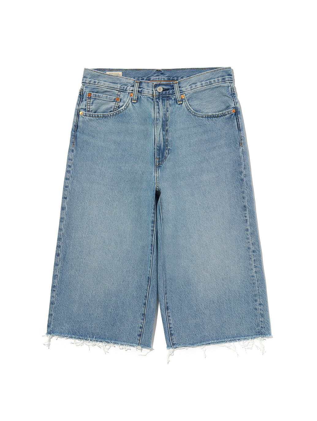 578™ バギージーンズ カプリ ミディアムインディゴ 