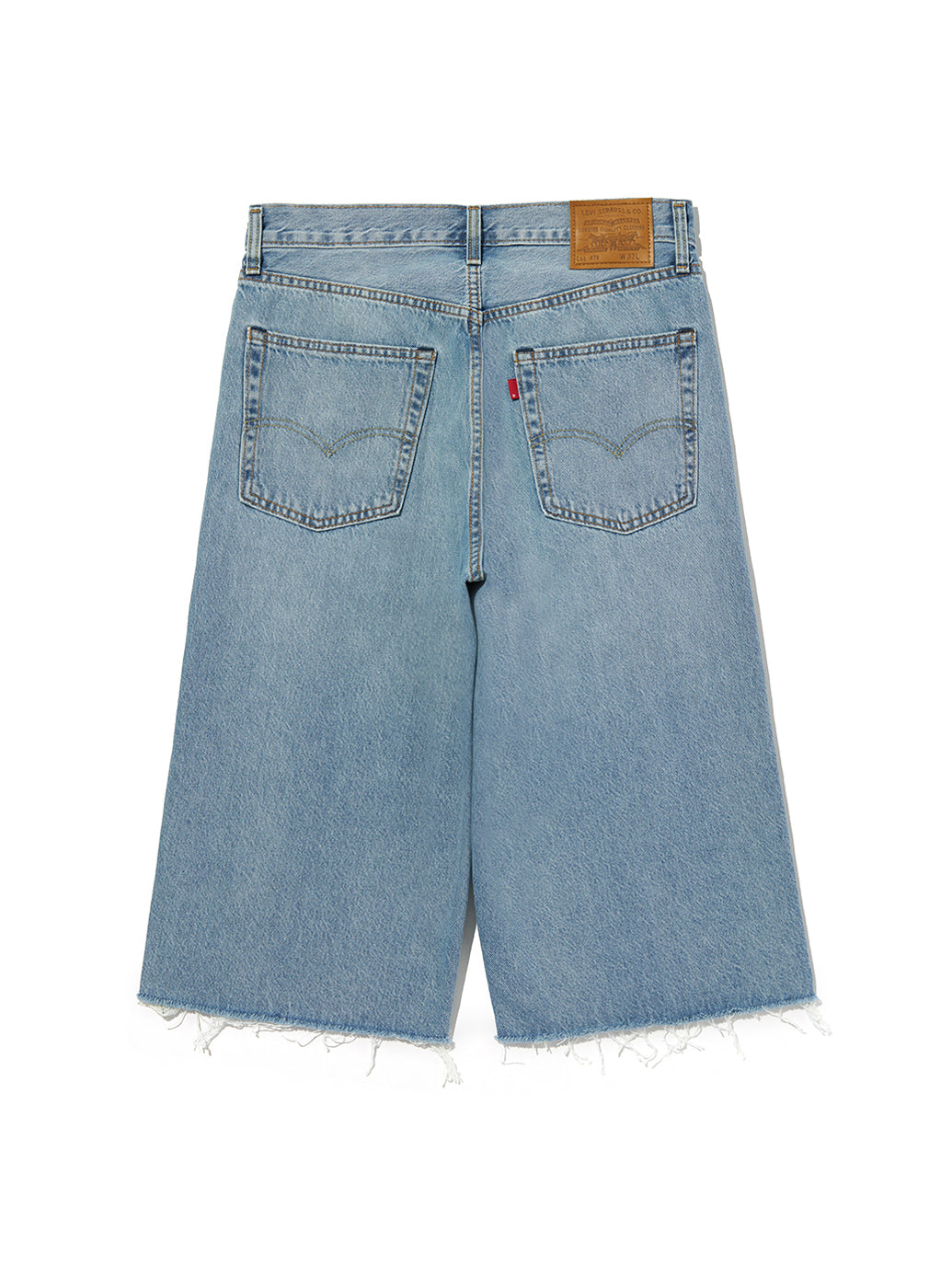 578™ バギージーンズ カプリ ミディアムインディゴ 