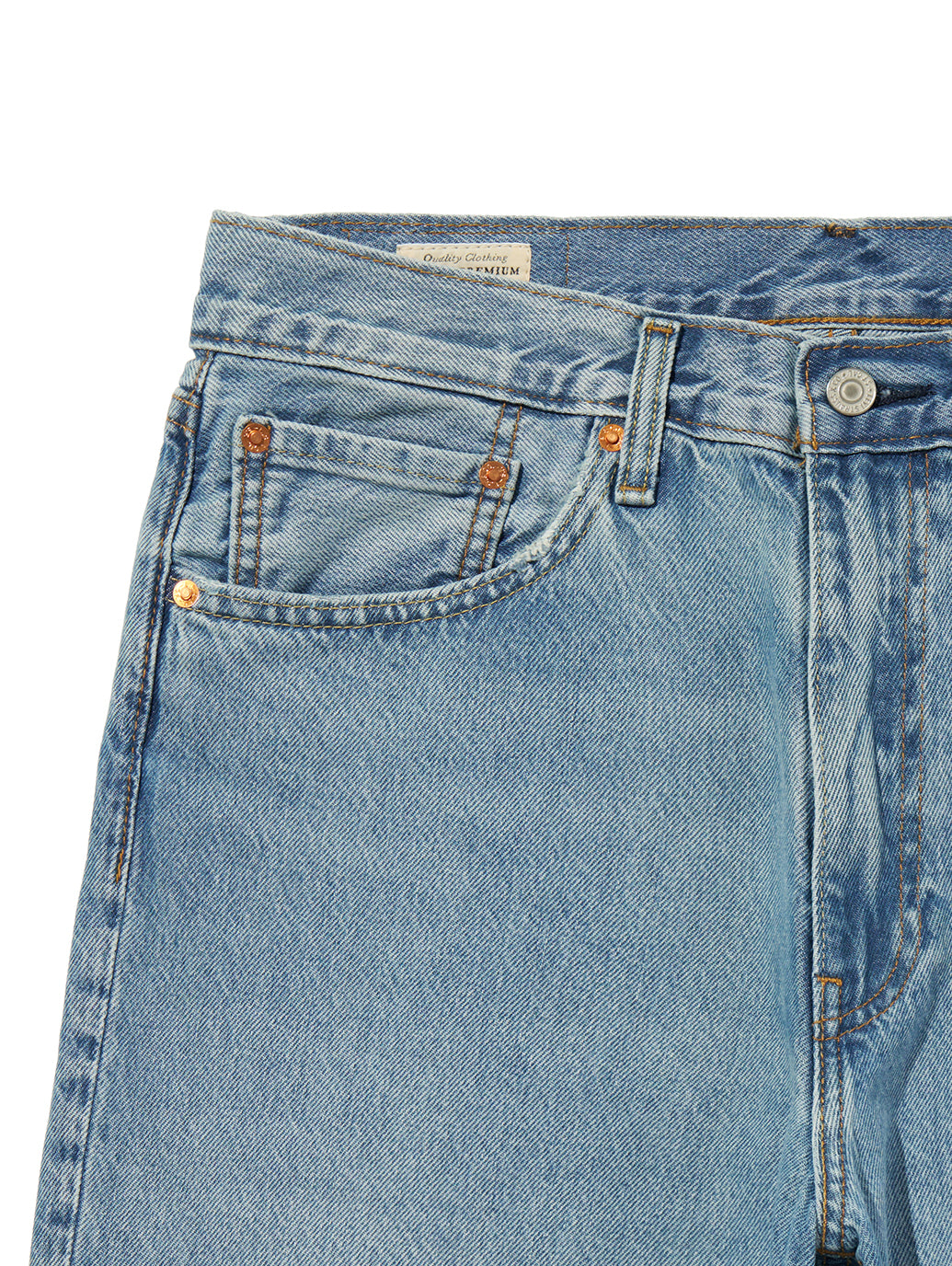 578™ バギージーンズ カプリ ミディアムインディゴ 