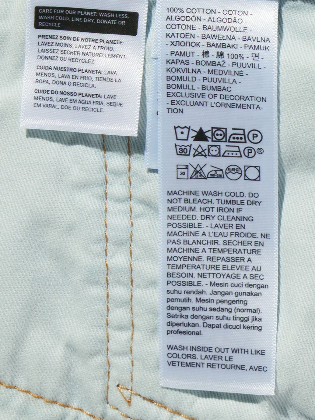 578™ バギージーンズ カプリ ミディアムインディゴ 