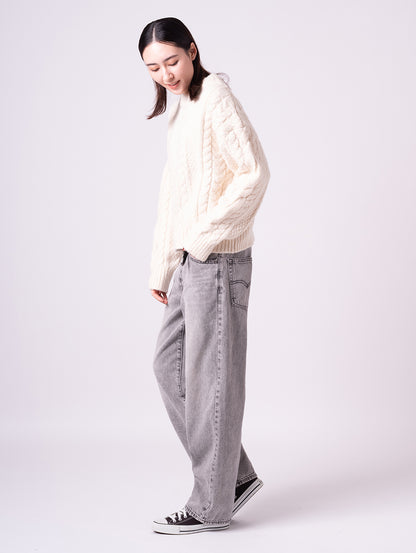 INES ケーブルニットセーター