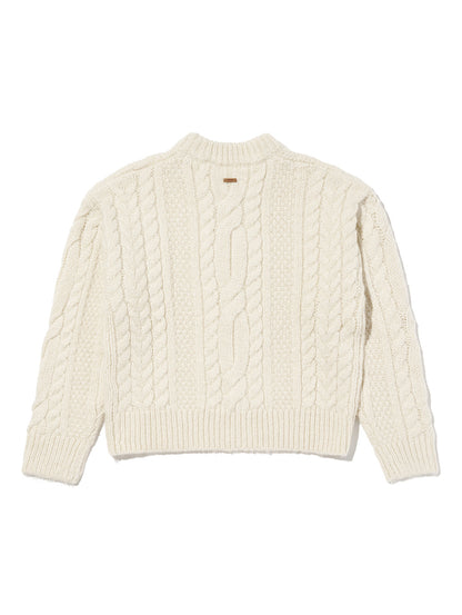 INES ケーブルニットセーター