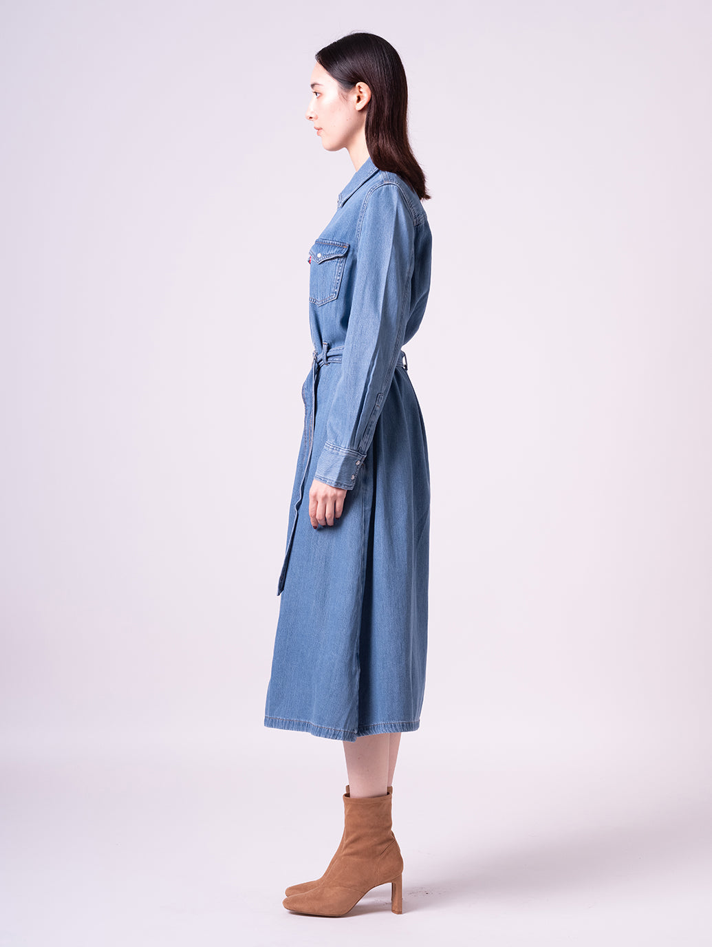 Quincey ロングスリーブ マキシ ドレス