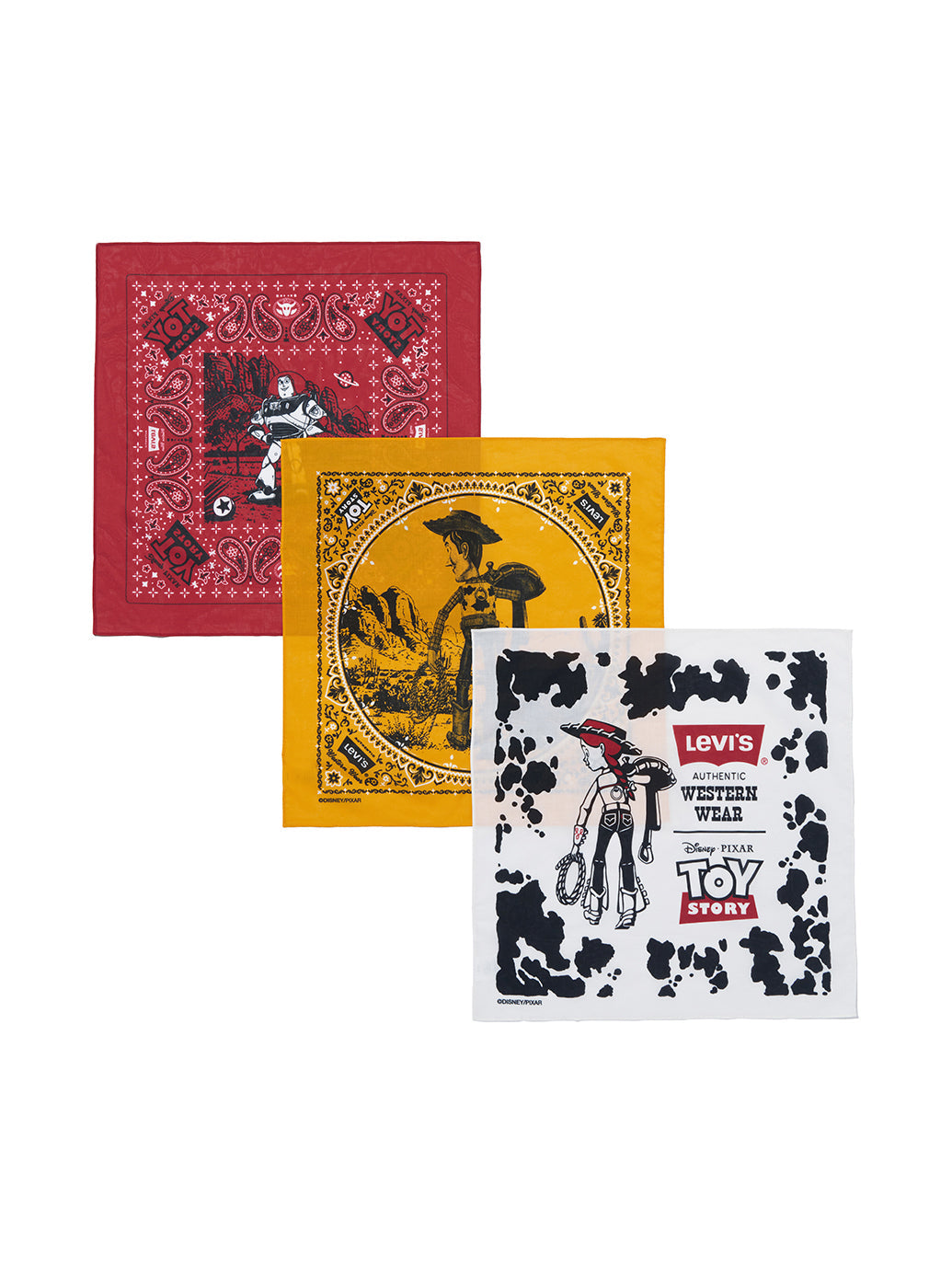 LEVI’S® x TOY STORY 3パックバンダナ
