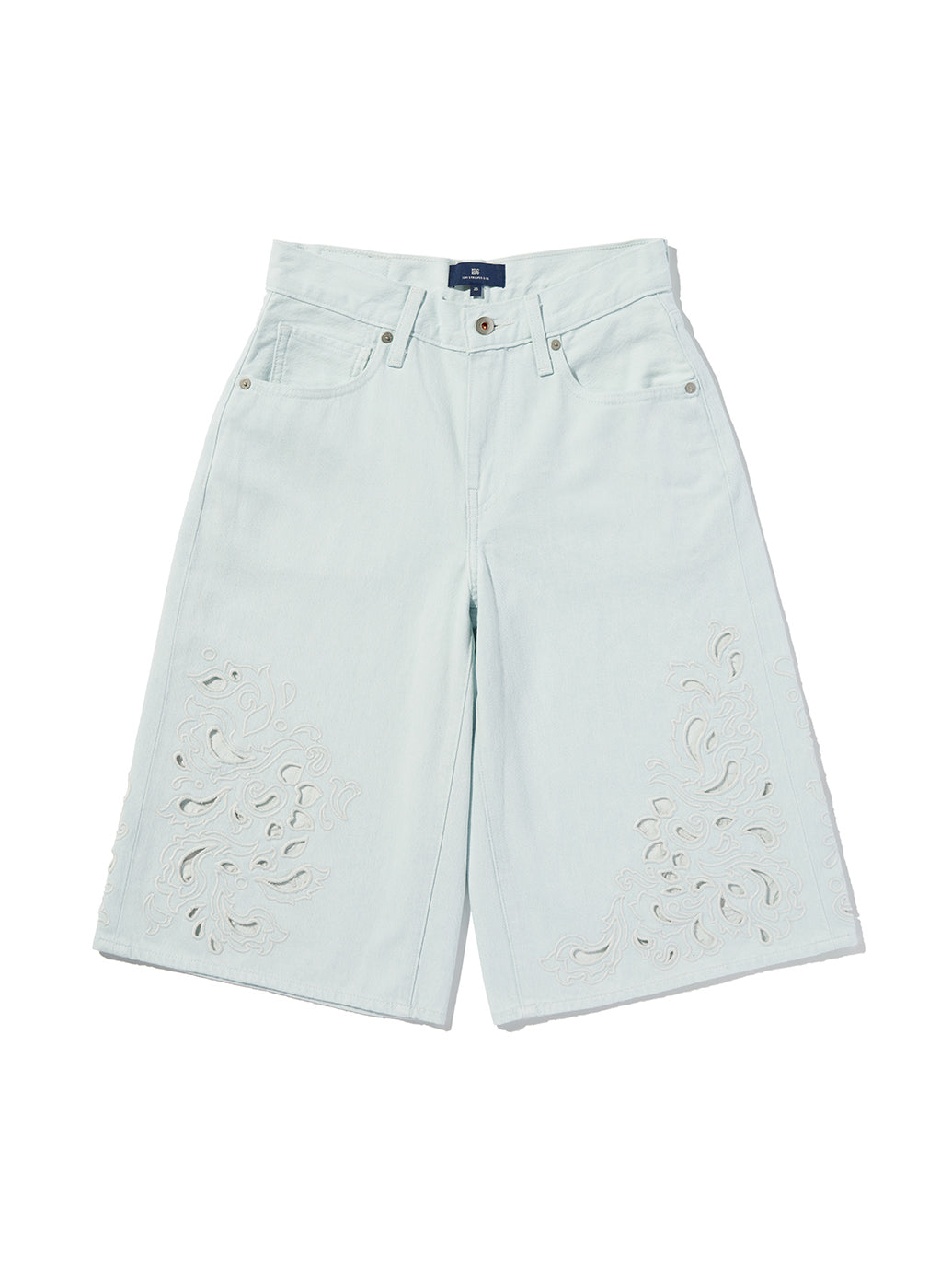 BLUETAB™  EMBROIDERED BANDIT ショーツ ライトインディゴ