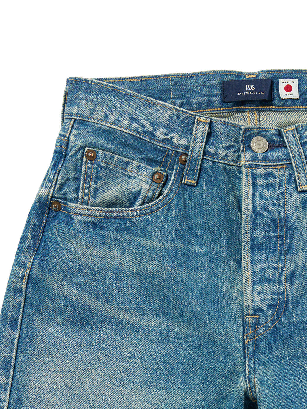 BLUETAB™ 501®'70S ジーンズ ミディアムインディゴ MADE IN JAPAN