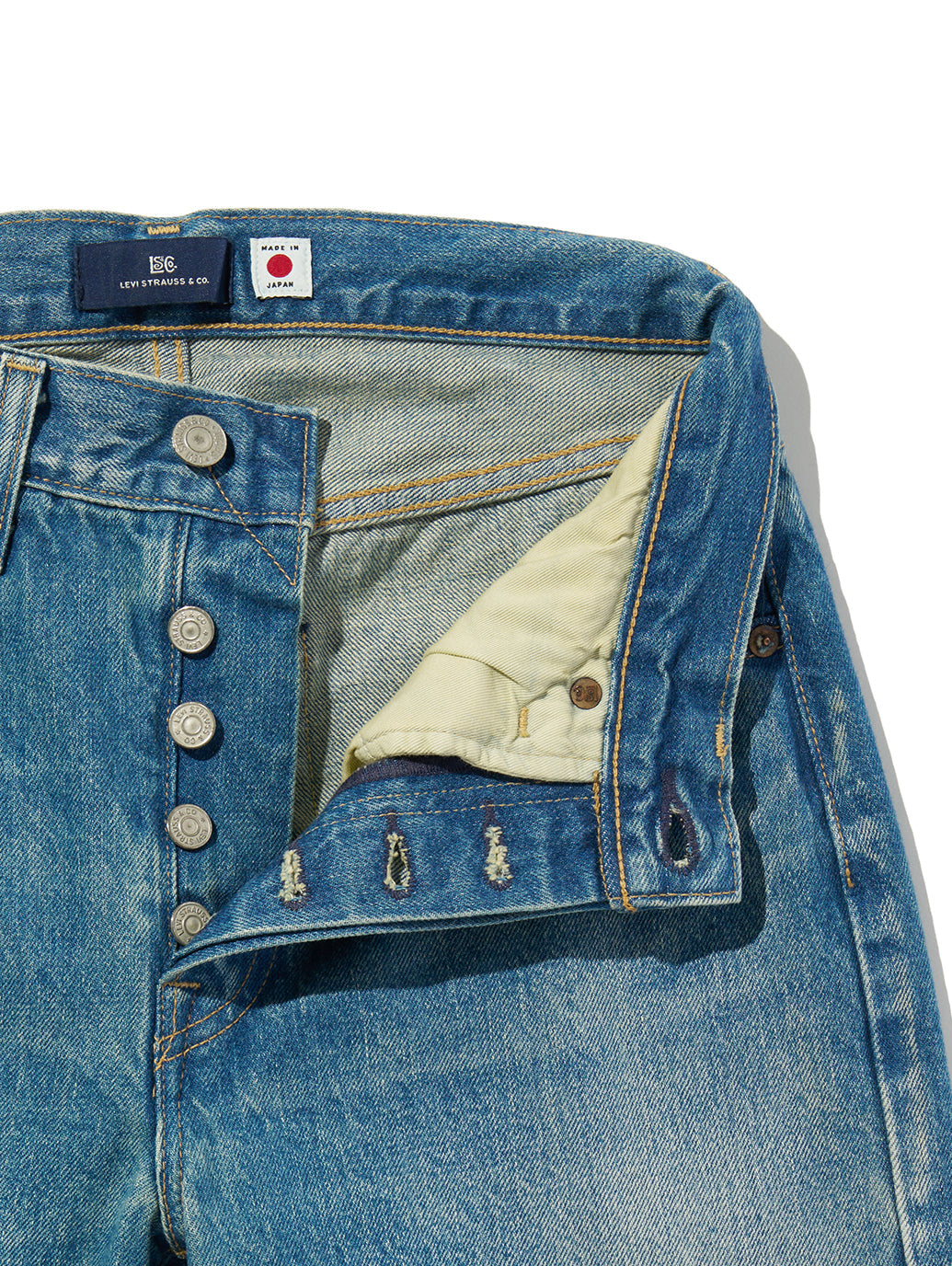 BLUETAB™ 501®'70S ジーンズ ミディアムインディゴ MADE IN JAPAN