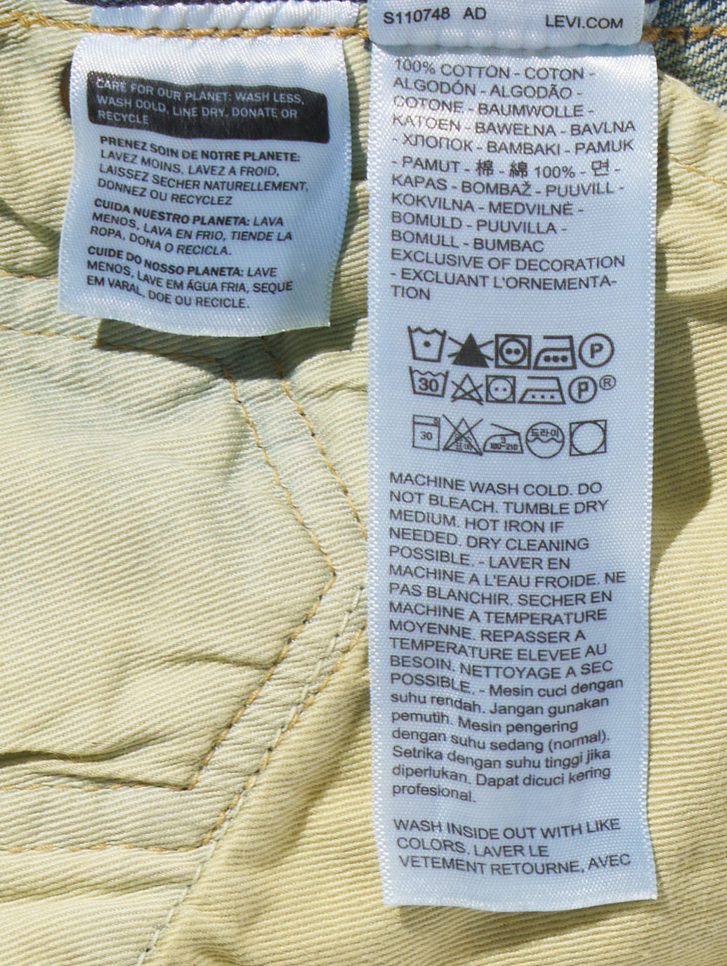 BLUETAB™ 501®'70S ジーンズ ミディアムインディゴ MADE IN JAPAN