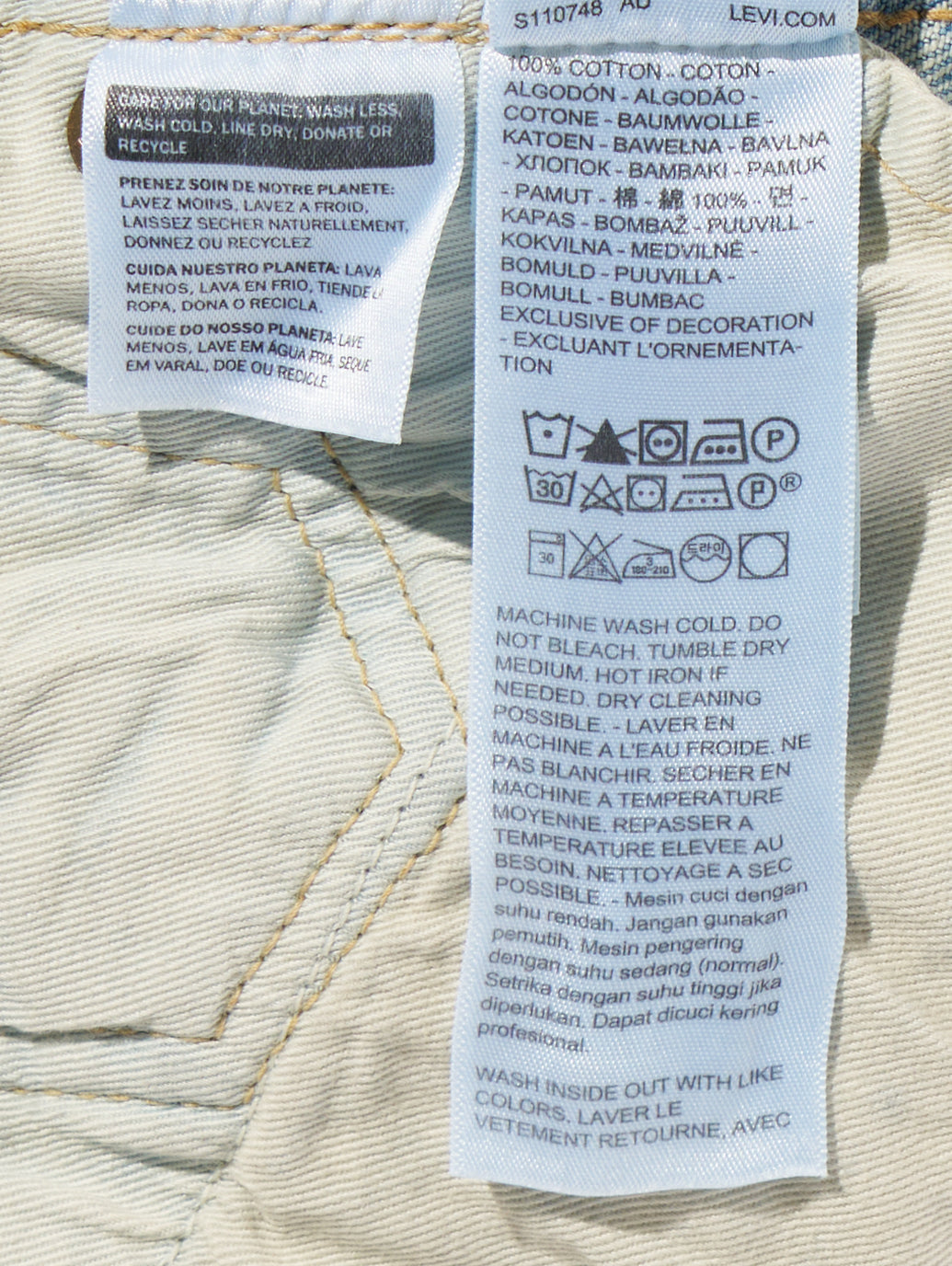 BLUETAB™ 501®'70S ジーンズ ライトインディゴ MADE IN JAPAN