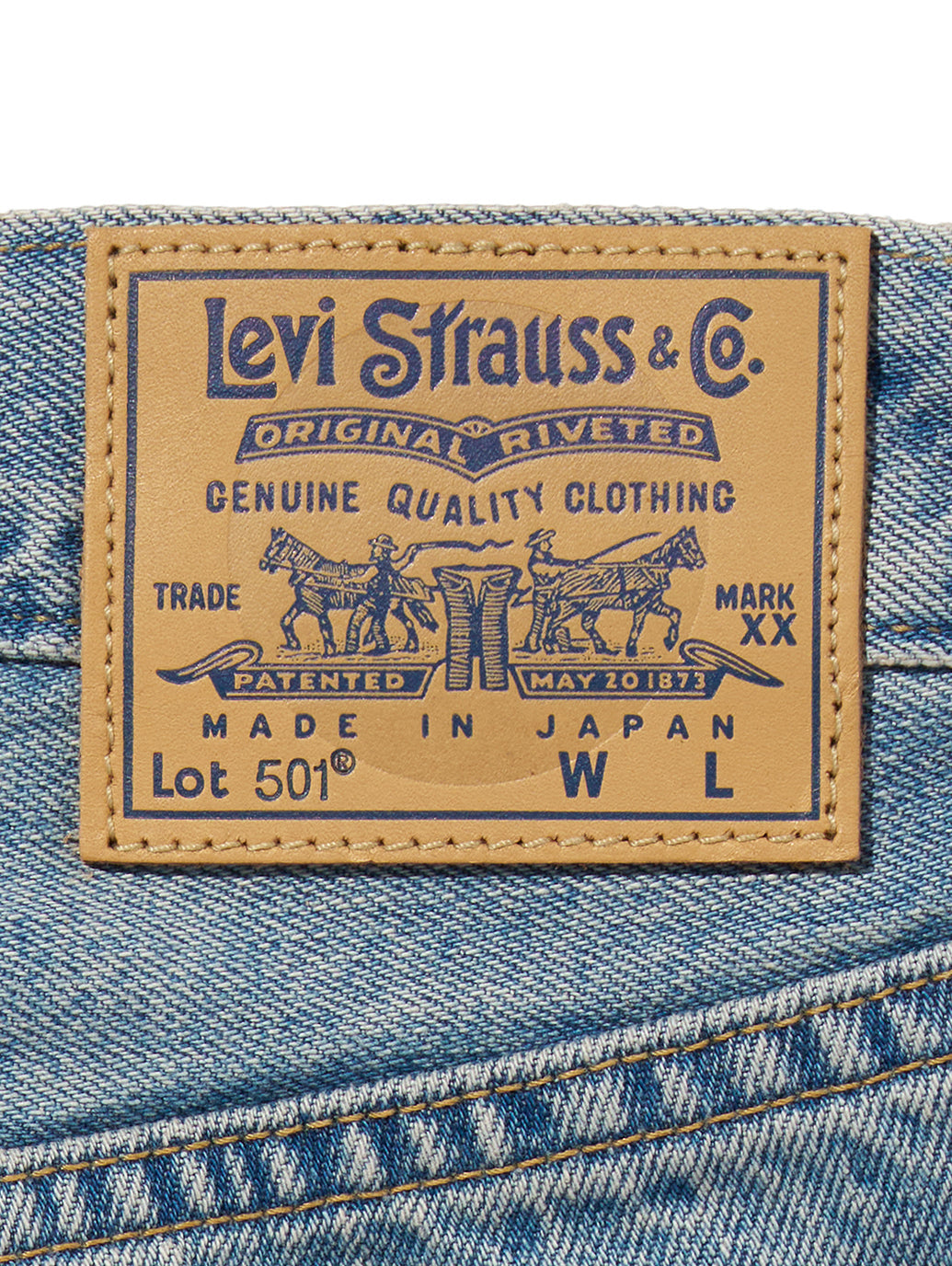 BLUETAB™ 501®'70S ジーンズ ライトインディゴ MADE IN JAPAN