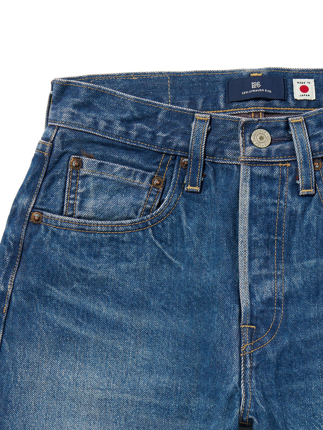BLUETAB™ 501®'70S ジーンズ ミディアムインディゴ MADE IN JAPAN
