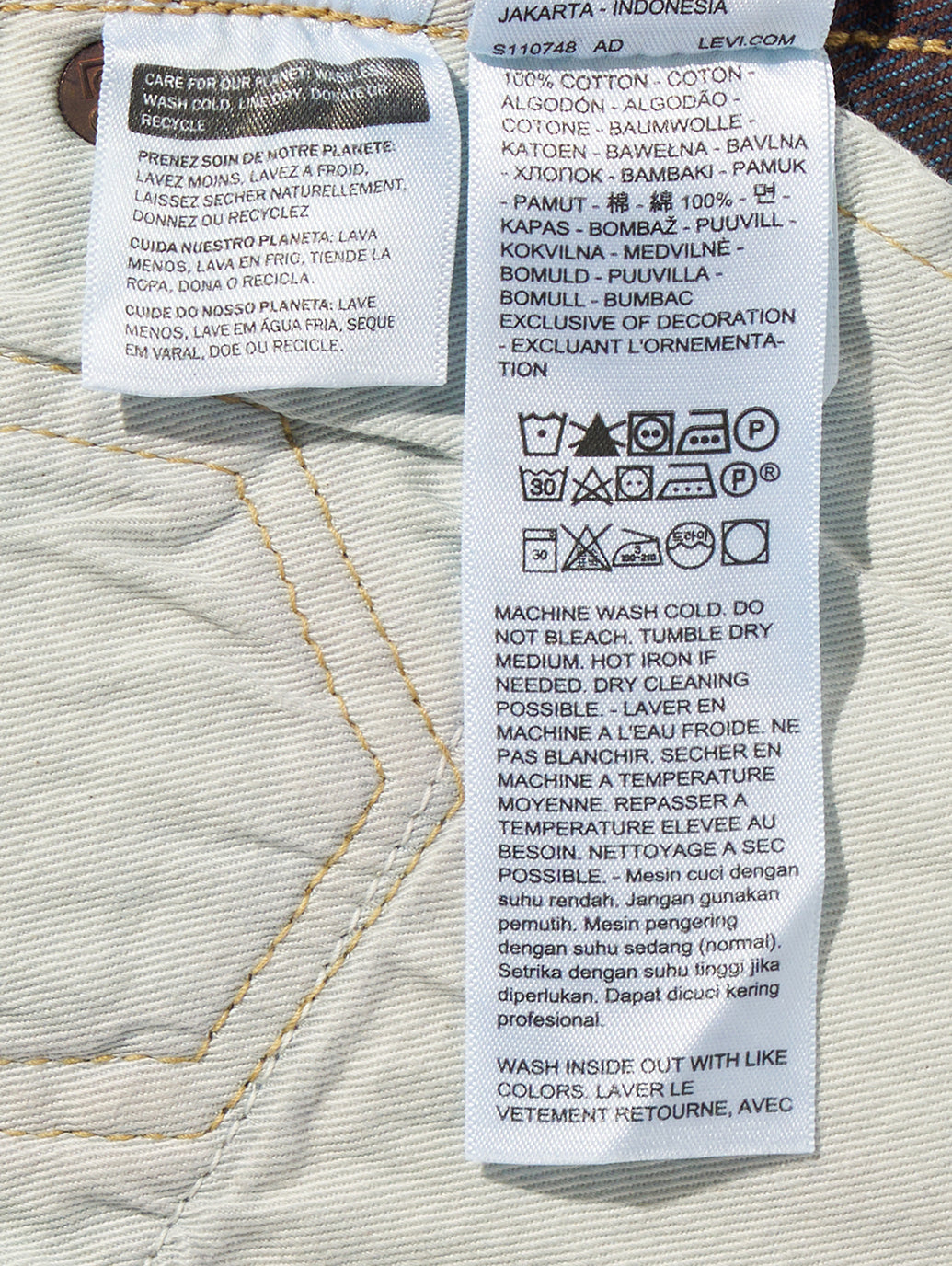 BLUETAB™ 501®'70S ジーンズ ミディアムインディゴ MADE IN JAPAN