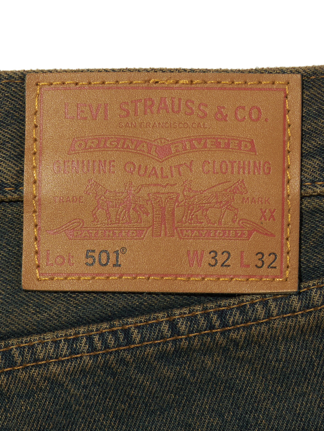 501® オリジナル ジーンズ インディゴ・グリーンオーバーダイ