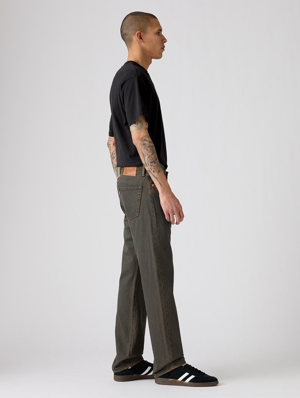 グリーンTY★プロフご必読下さい★ LEVI’S(R)/リーバイス(R) 501® オリジナル ジーンズ インディゴ・グリーンオーバーダイ