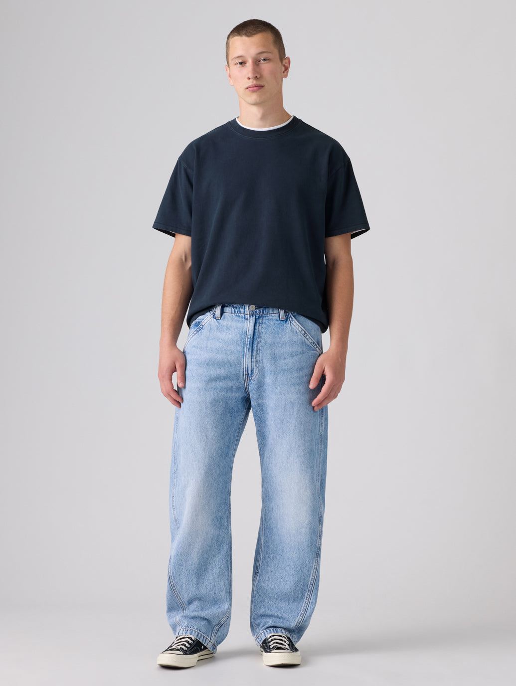 BAGGY バレルジーンズ ライトインディゴ