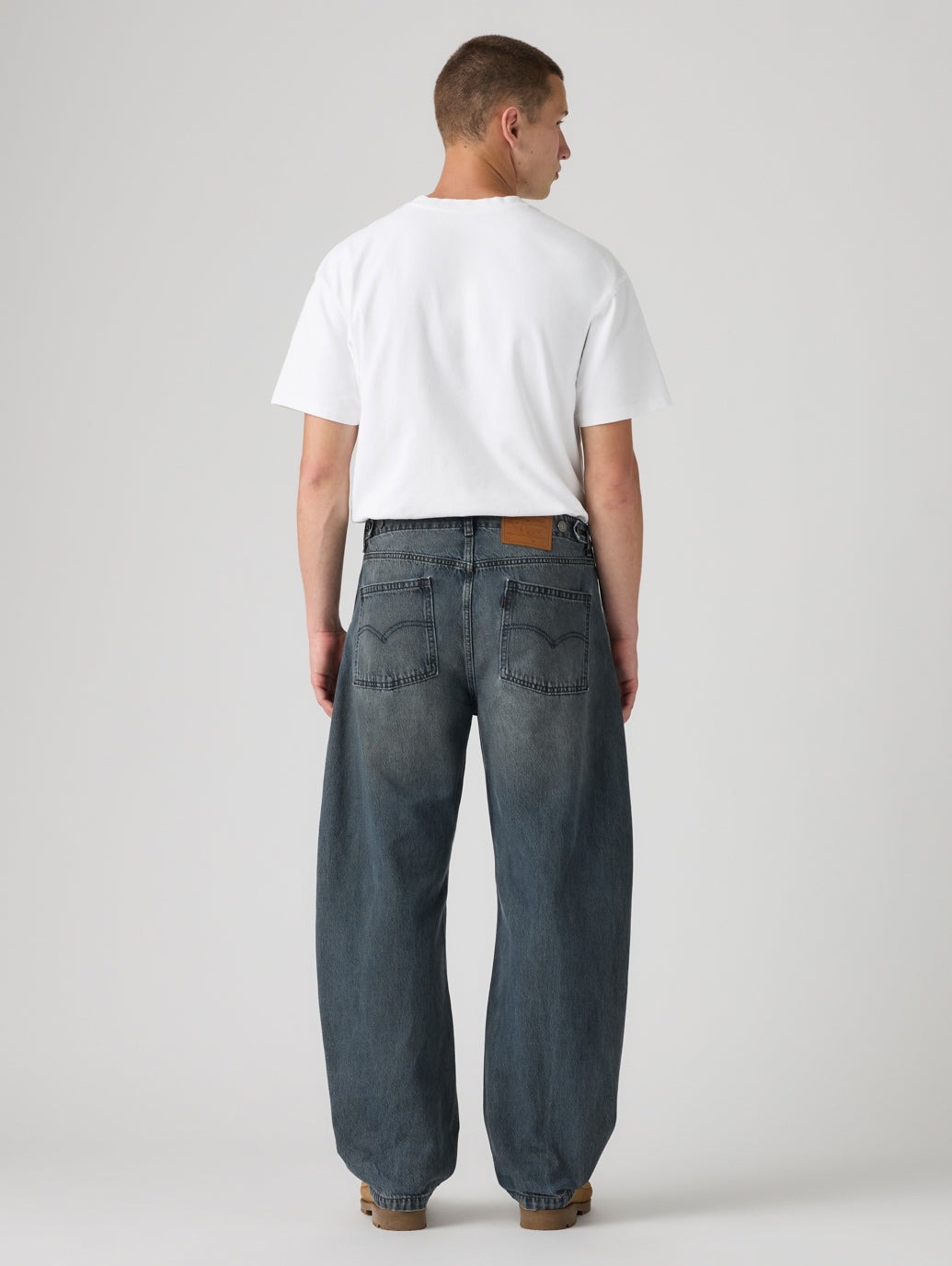 BAGGY バレルジーンズ ミディアムインディゴ