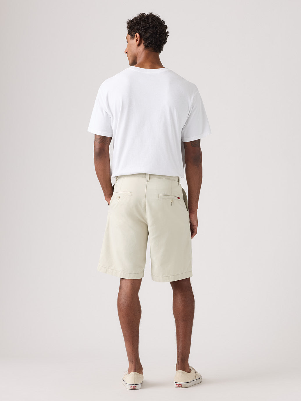 バギープリーツショーツ ホワイト