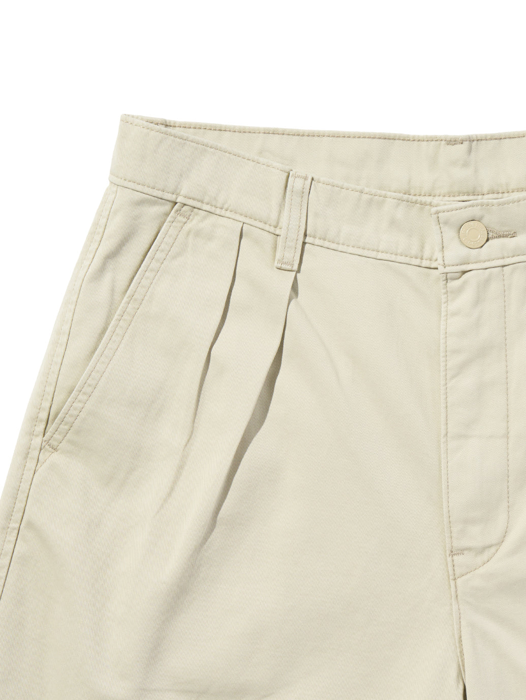 バギープリーツショーツ ホワイト