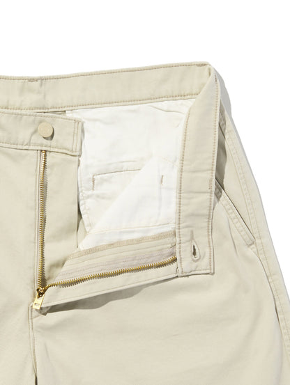 バギープリーツショーツ ホワイト