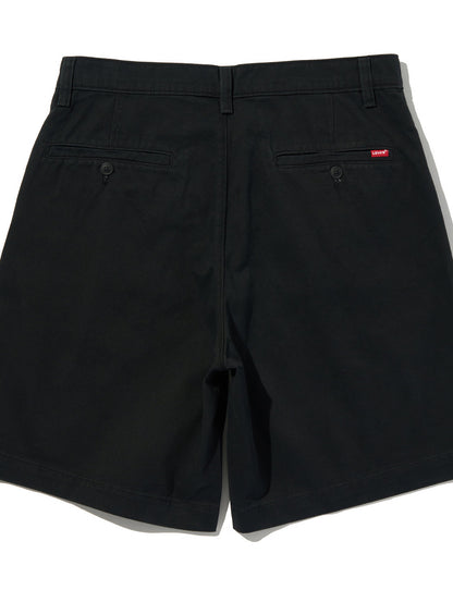 バギープリーツショーツ ブラック