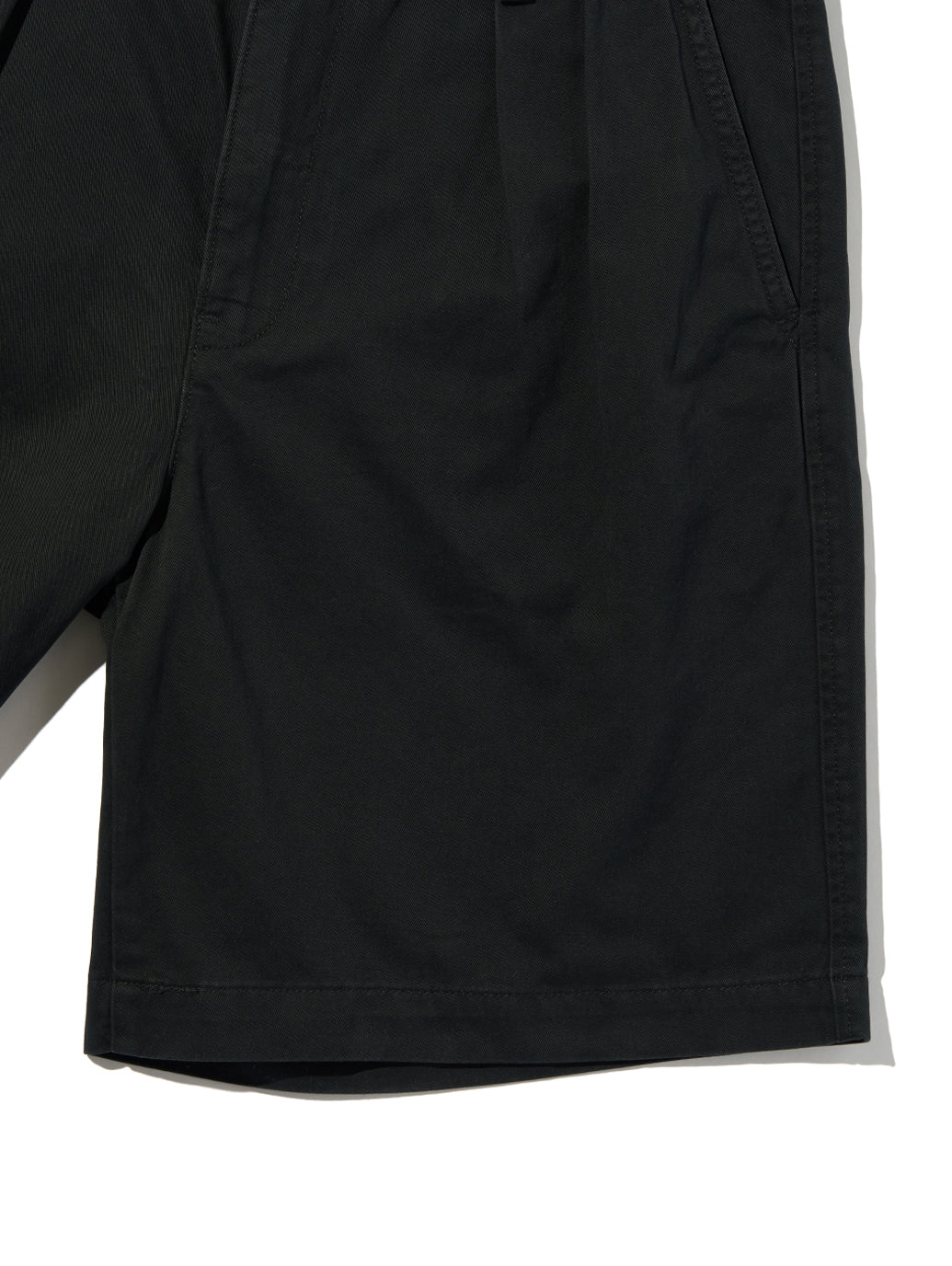 バギープリーツショーツ ブラック