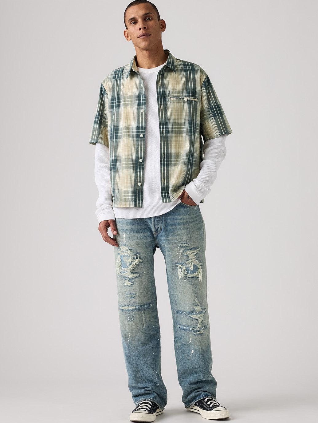 け*い様 LEVI'S 501 レザー風コーティング加工 BROWN 超レア❗️ け*い