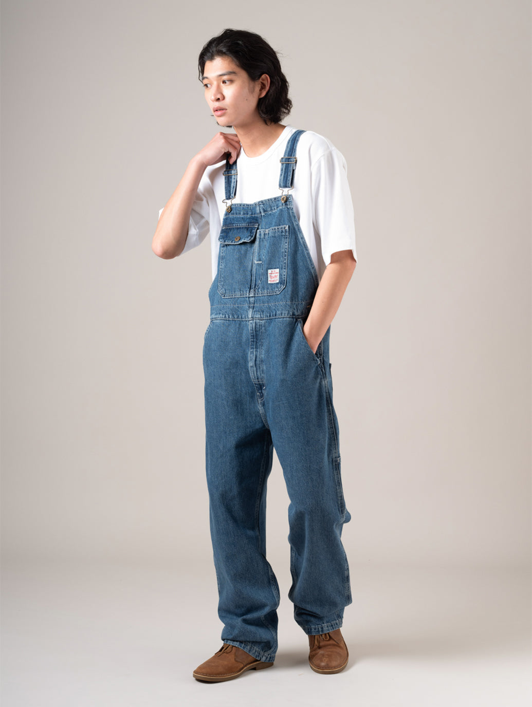 WORKWEAR LOOSEオーバーオール ミディアムインディゴ