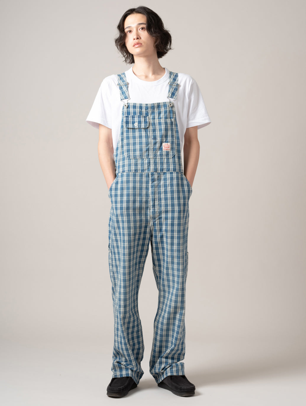 WORKWEAR LOOSEオーバーオール チェック