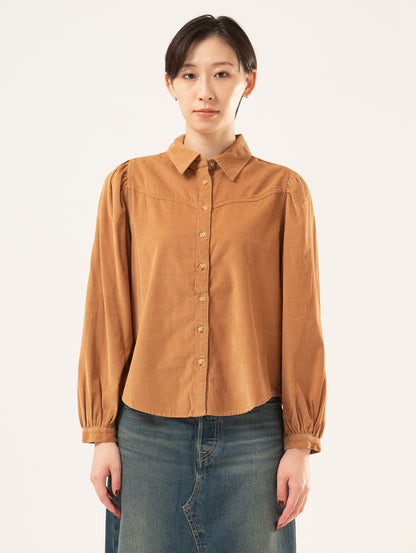 コーデュロイ ウエスタンシャツ