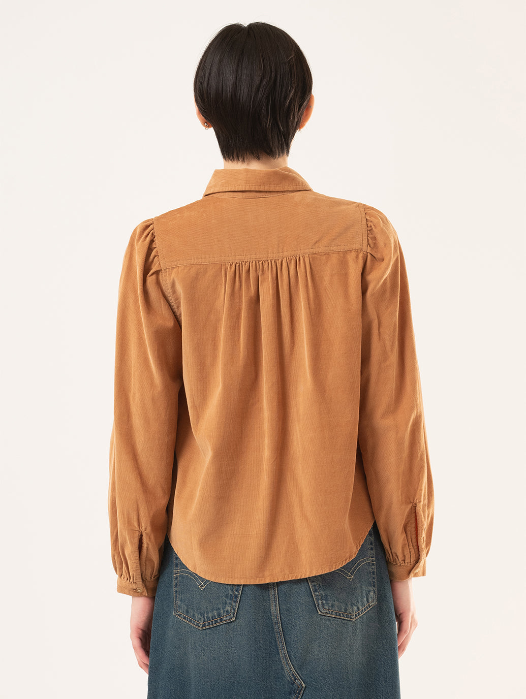 コーデュロイ ウエスタンシャツ