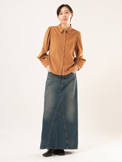 コーデュロイ ウエスタンシャツ