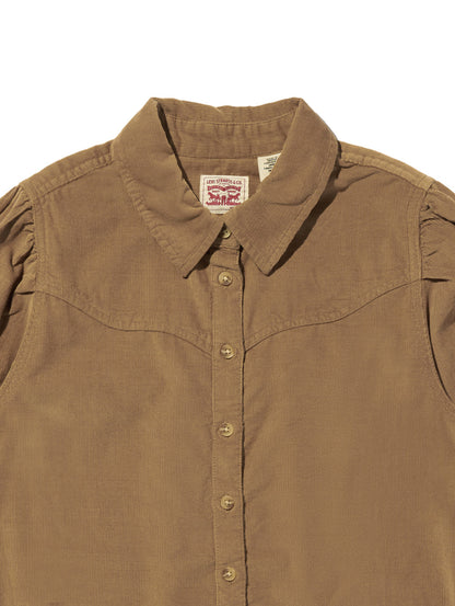 コーデュロイ ウエスタンシャツ