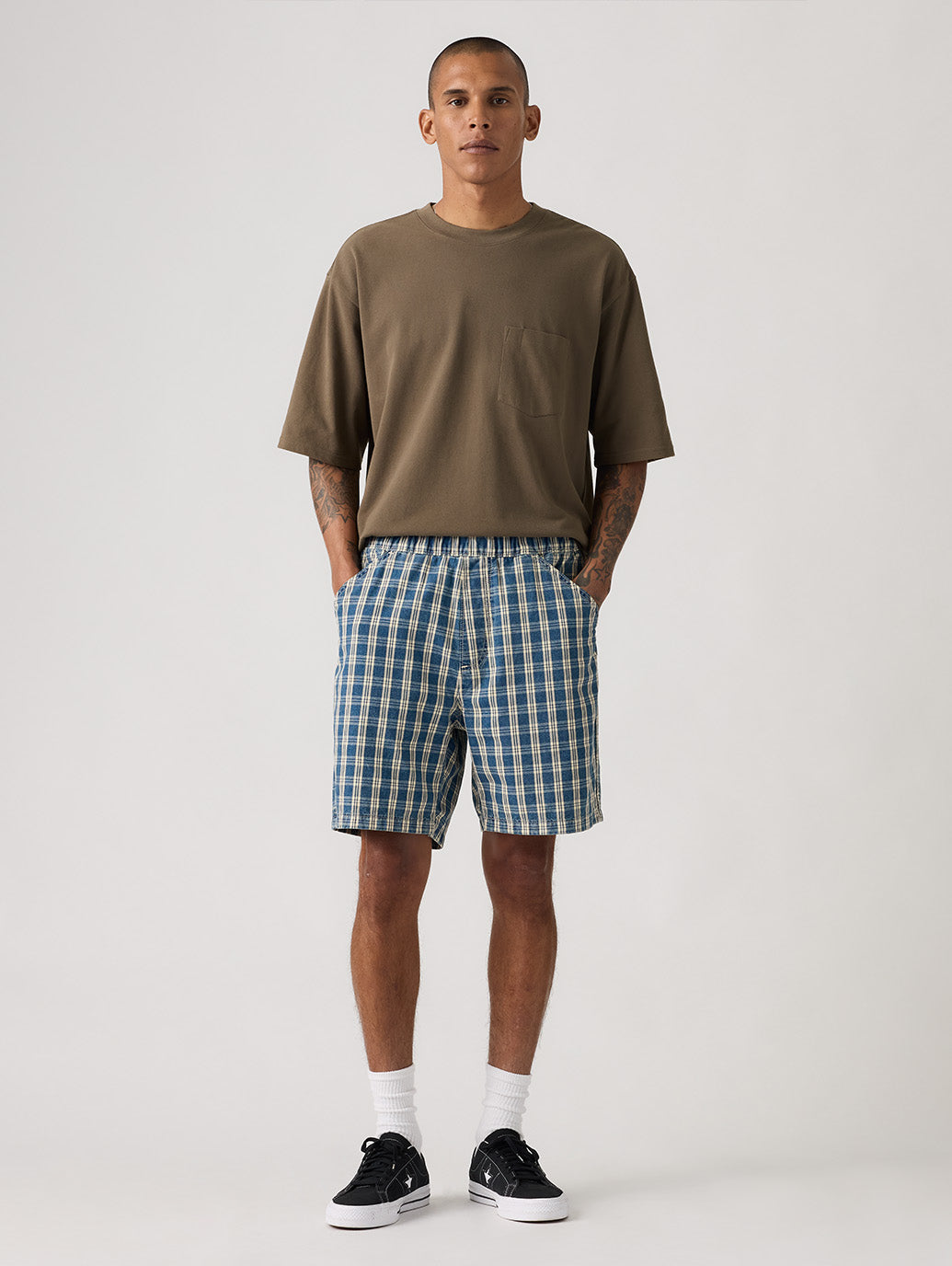 WORKWEAR プルオンワークショーツ チェック – リーバイス®公式