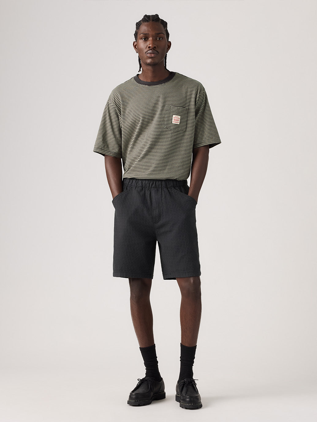 WORKWEAR プルオンワークショーツ ブラック – リーバイス®公式
