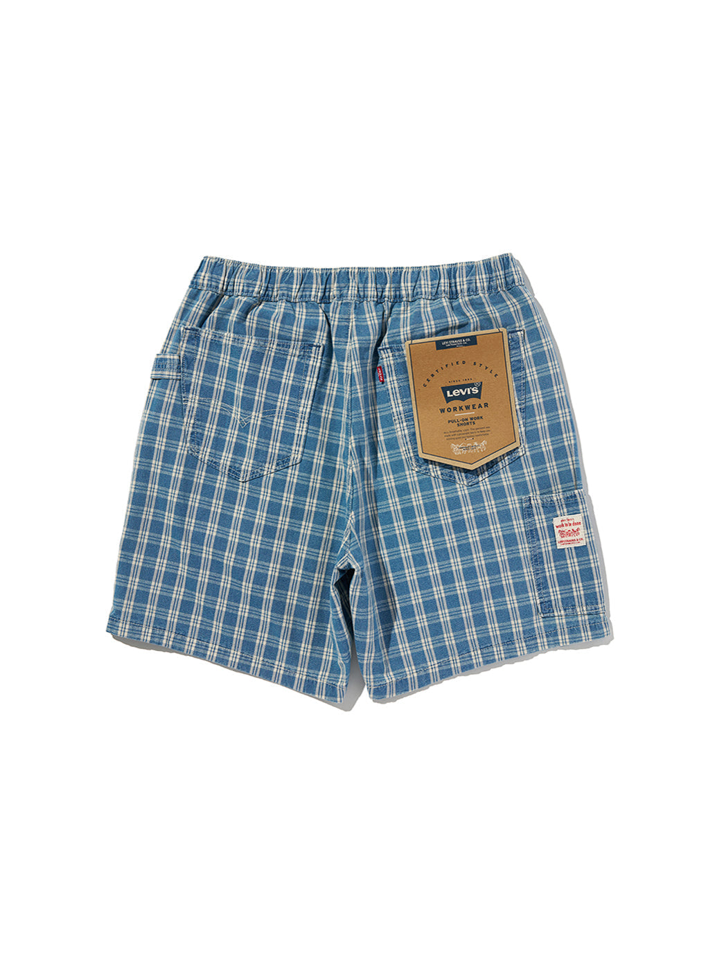 WORKWEAR プルオンワークショーツ チェック