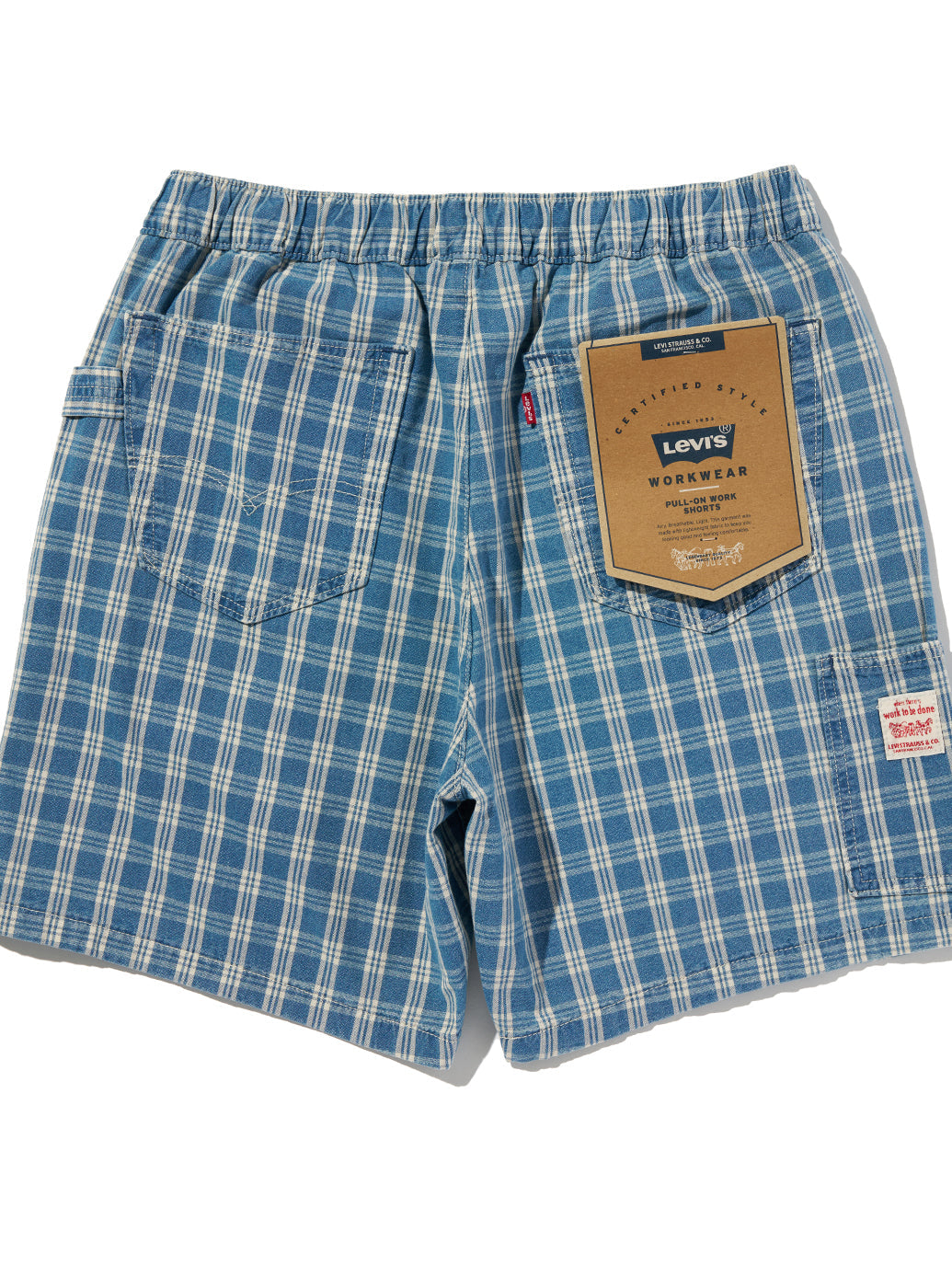 WORKWEAR プルオンワークショーツ チェック